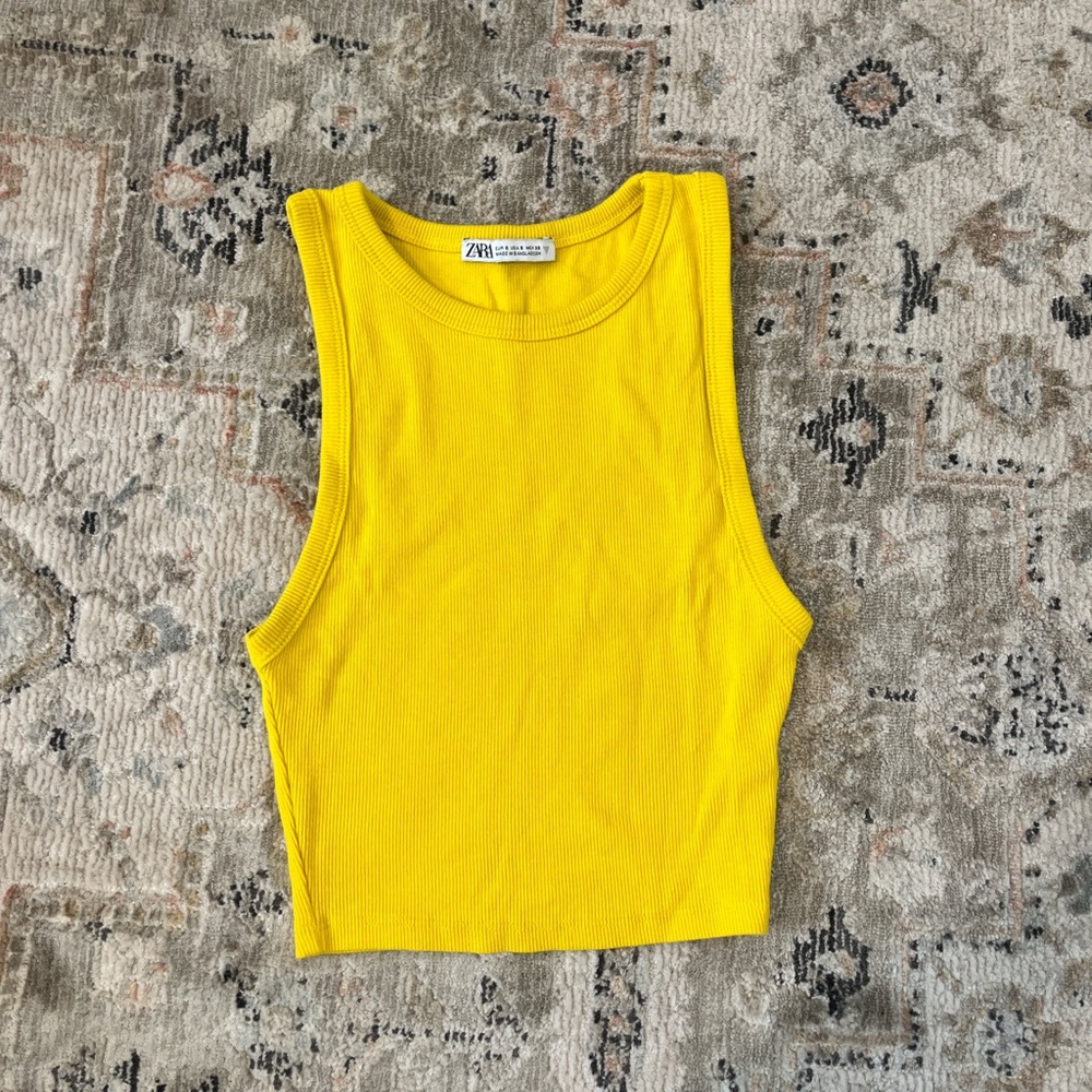 Zara Yellow Tank Top